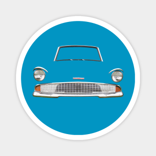 Ford Anglia 105E 1960s British classic car minimal grille photo Magnet